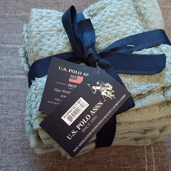 U.S. POLO ASSN. Wash Cloths (12 piece) - Picture 10 of 11